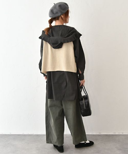 HEAVENLY｜Knit Shaggy Yarn Vest [[2549194]][C]