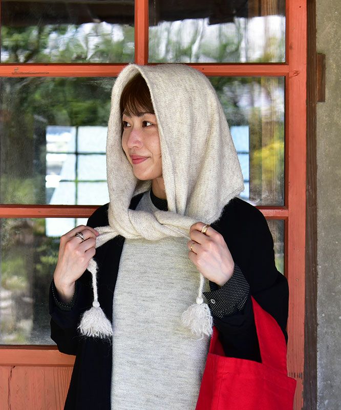 HEAVENLY｜Knit Triangie Stole [[2549204]][C]