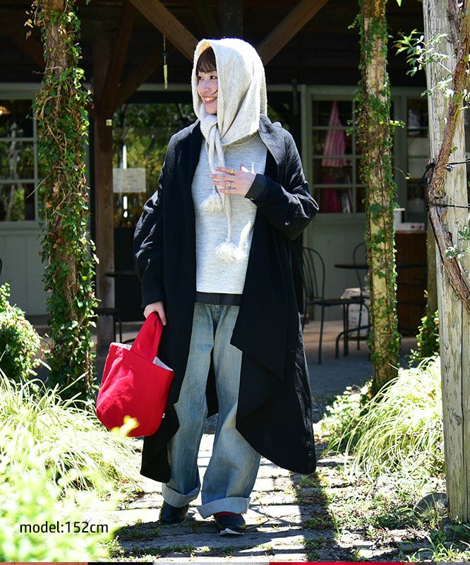 HEAVENLY｜Knit Triangie Stole [[2549204]][C]