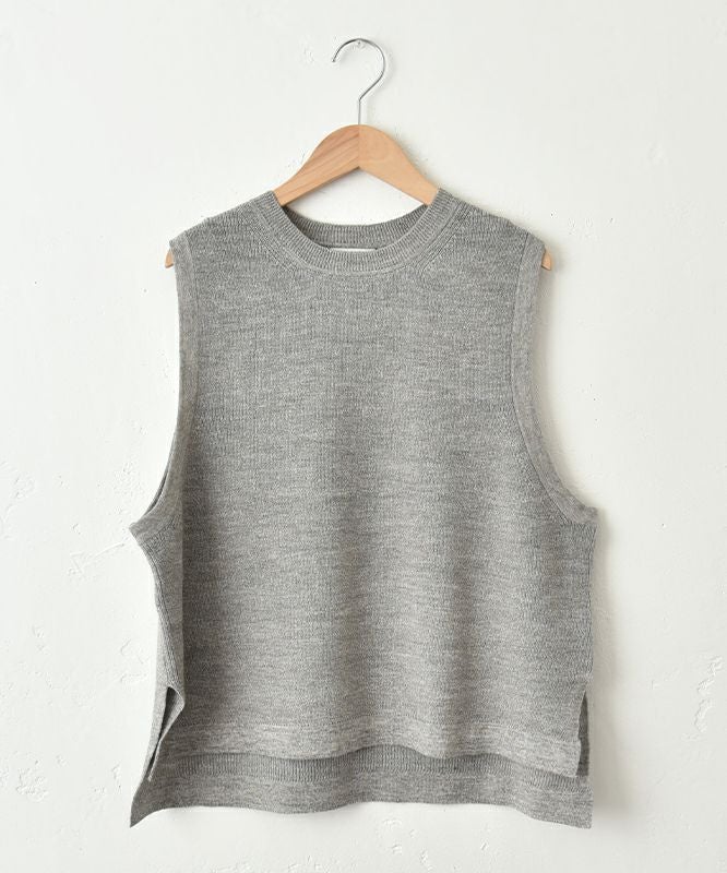 HEAVENLY｜Cotton Linen Wool Mix Knit Vest [[2549184]][C]