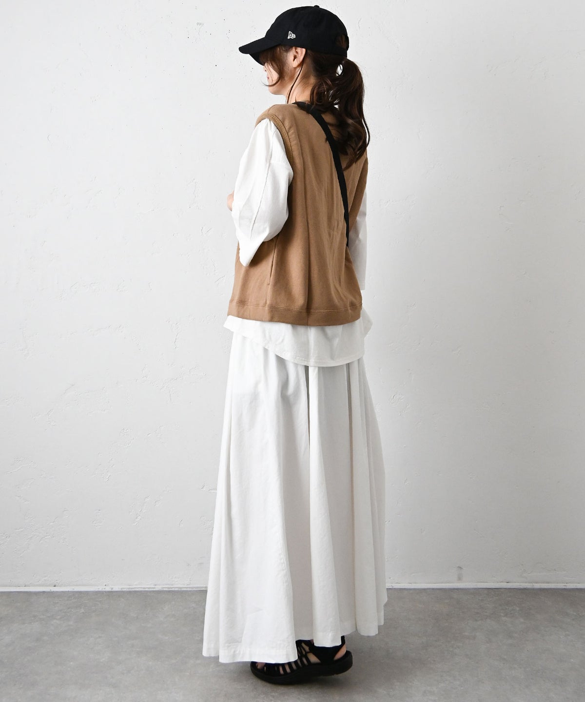 her.｜裏毛ジップベスト [[3254C-908]][C]