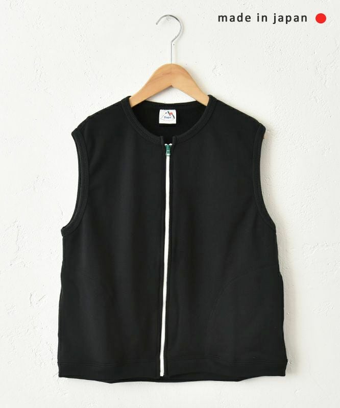 her.｜裏毛ジップベスト [[3254C-908]][C]