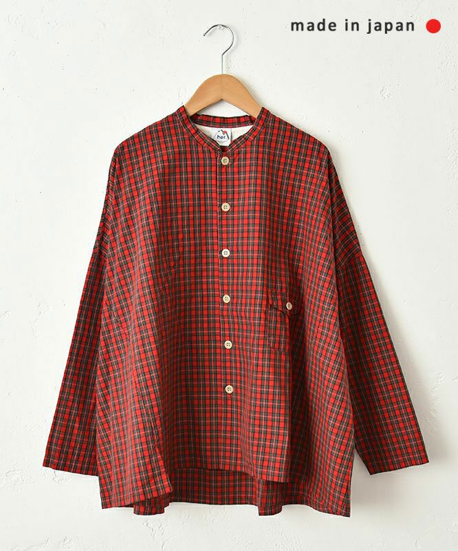  her.｜タータン カバーシャツ [[7254T-919]][C]