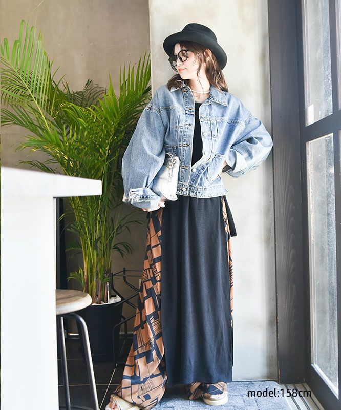  HUMS｜ロングニットベスト [[RNK-2593]][C]