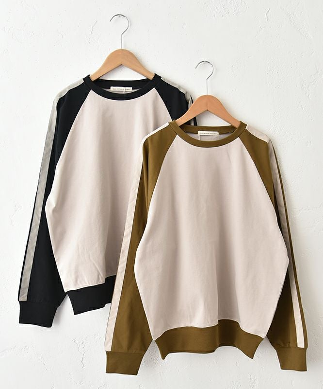 Gives a sense of fullment｜袖ラインプルオーバー [[853120]][C]