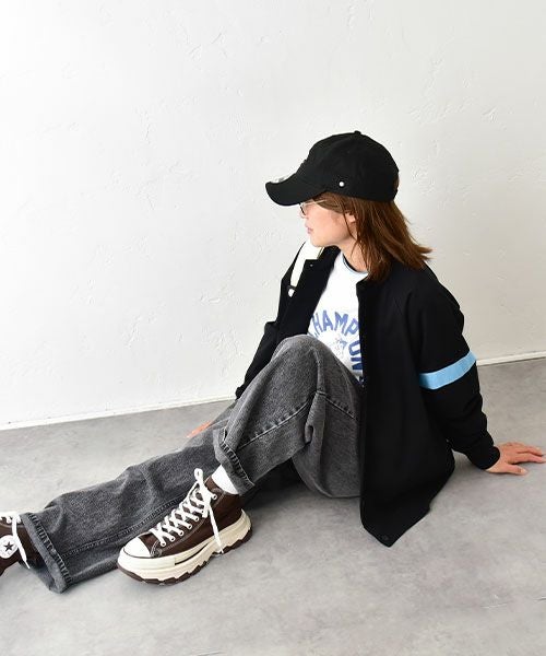 Gives a sense of fullment｜配色テープカーデ [[853121]][C]