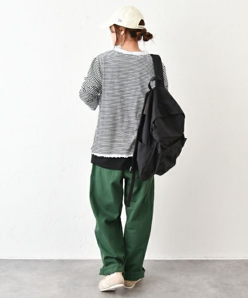 Gives a sense of fullment｜ボーダーレイヤードTee [[853309]][C]