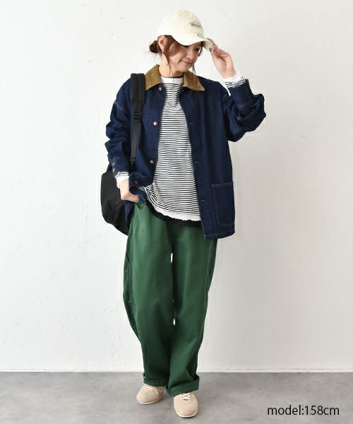 Gives a sense of fullment｜ボーダーレイヤードTee [[853309]][C]