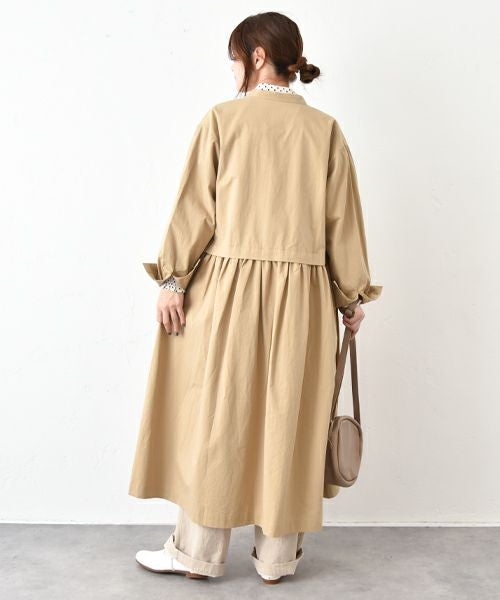 No18｜バックギャザーシャツアウター [[3524]][C]