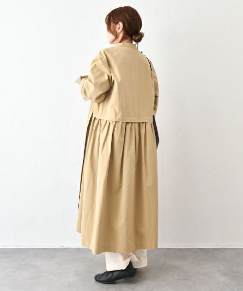 No18｜バックギャザーシャツアウター [[3524]][C]