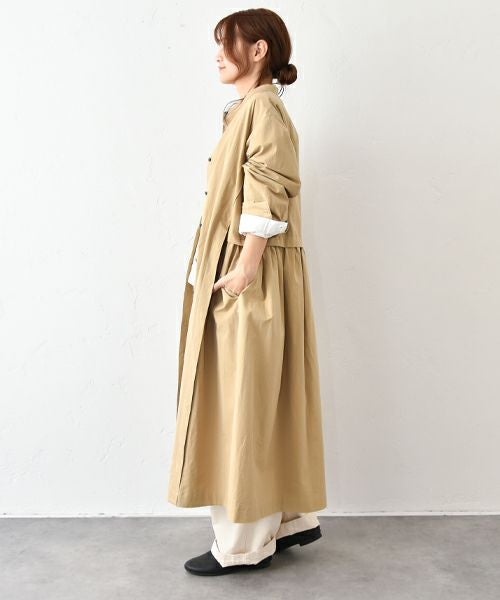 No18｜バックギャザーシャツアウター [[3524]][C]