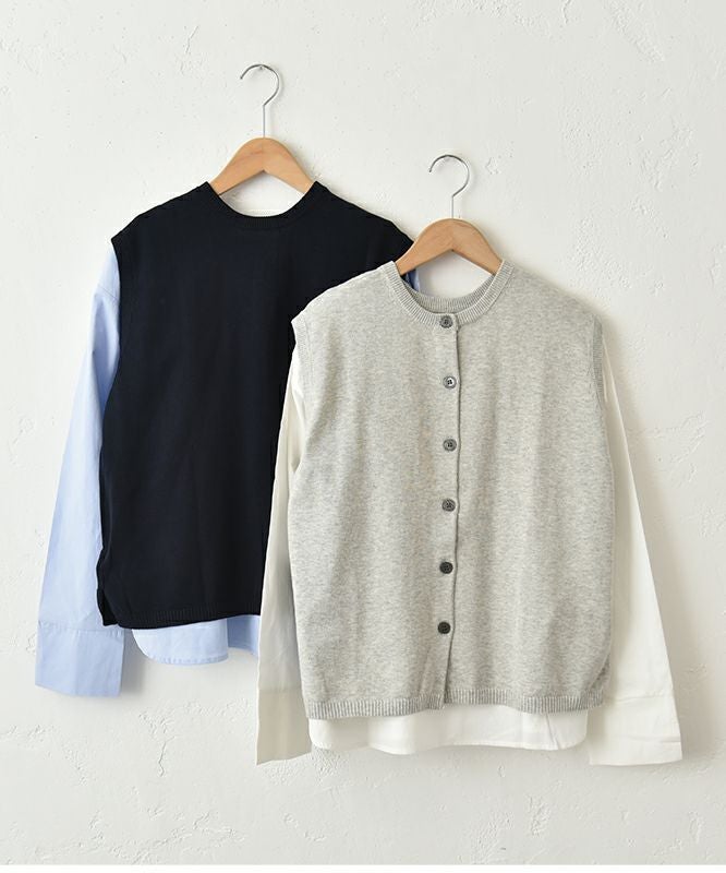  hagumu｜インナーセット2wayニットベスト [[ha-BE-32]][C]