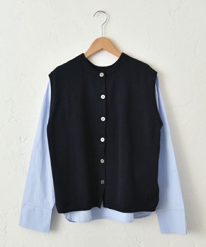  hagumu｜インナーセット2wayニットベスト [[ha-BE-32]][C]