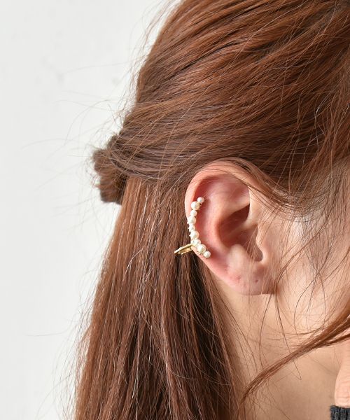 HUMS｜パールイヤーカフ [[Z250524]][C]