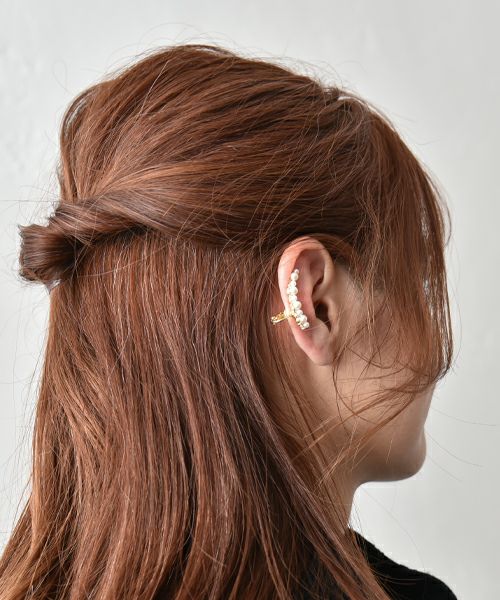 HUMS｜パールイヤーカフ [[Z250524]][C]