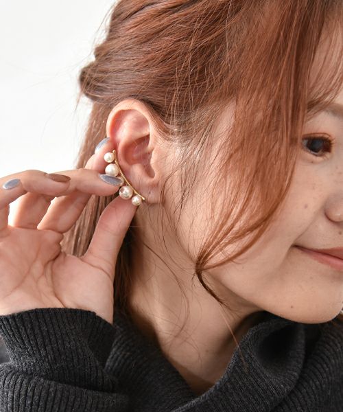 HUMS｜パールイヤーカフ [[Z250525]][C]