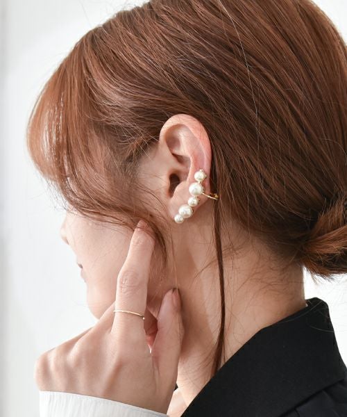 HUMS｜パールイヤーカフ [[Z250525]][C]