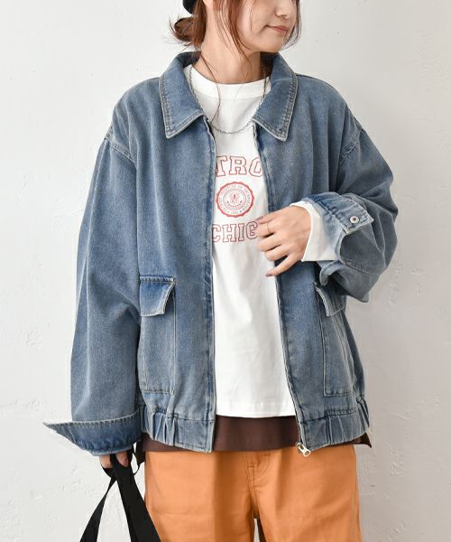 IN THE MARKET｜デニムジップアップブルゾン [[SAT-0036]][C]