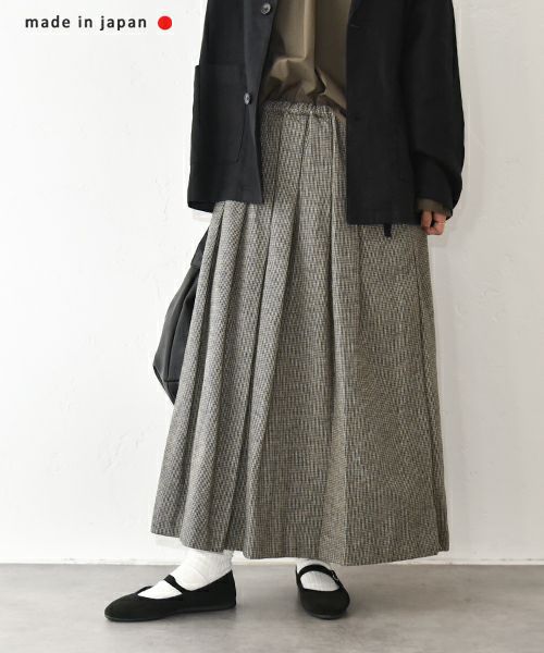 No18｜千鳥柄タックスカート [[H25015]][C]