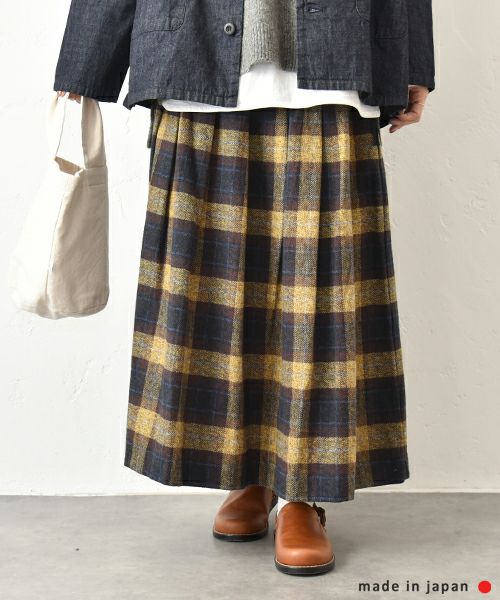 No18｜千鳥柄タックスカート [[H25015]][C]