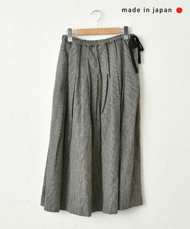  No18｜千鳥柄タックスカート [[H25015]][C]
