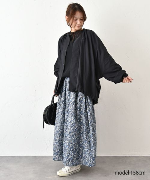 No18｜ギャザーネックワイドブルゾン [[15073]][C]