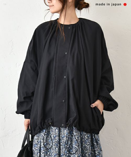 No18｜ギャザーネックワイドブルゾン [[15073]][C]