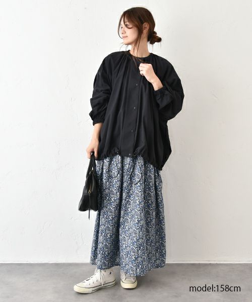 No18｜ギャザーネックワイドブルゾン [[15073]][C]