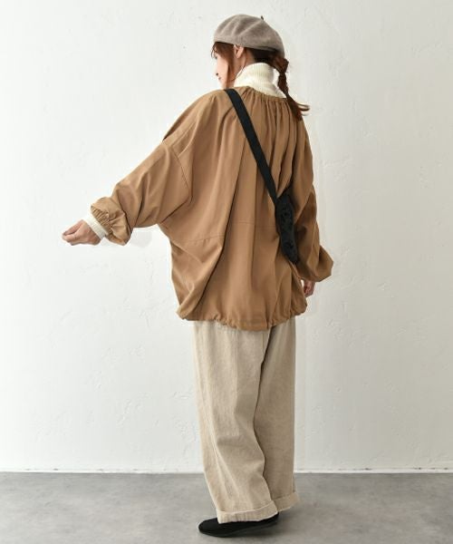 No18｜ギャザーネックワイドブルゾン [[15073]][C]