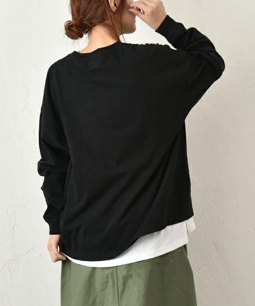 her.｜ロゴロンTee [[Wide Long Sleeve Tee/2025-2]][C]