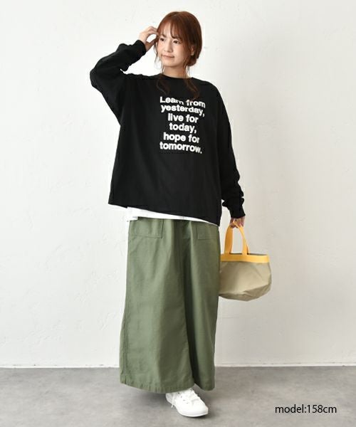 her.｜ロゴロンTee [[Wide Long Sleeve Tee/2025-2]][C]