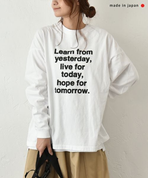 her.｜ロゴロンTee [[Wide Long Sleeve Tee/2025-2]][C]