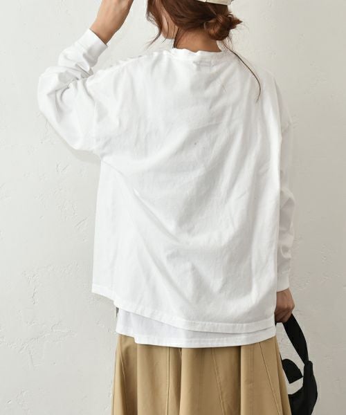 her.｜ロゴロンTee [[Wide Long Sleeve Tee/2025-2]][C]