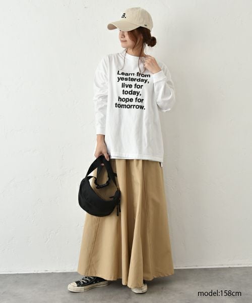 her.｜ロゴロンTee [[Wide Long Sleeve Tee/2025-2]][C]