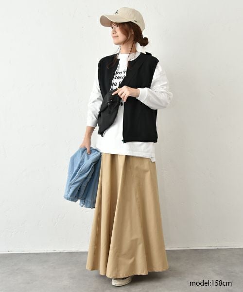 her.｜ロゴロンTee [[Wide Long Sleeve Tee/2025-2]][C]