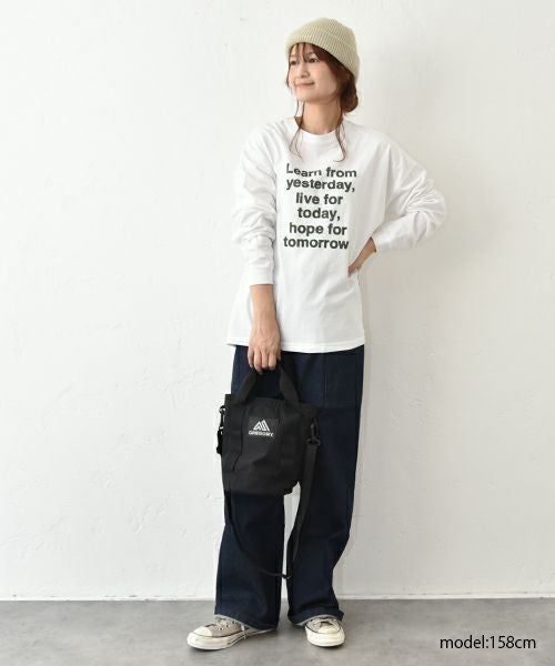 her.｜ロゴロンTee [[Wide Long Sleeve Tee/2025-2]][C]