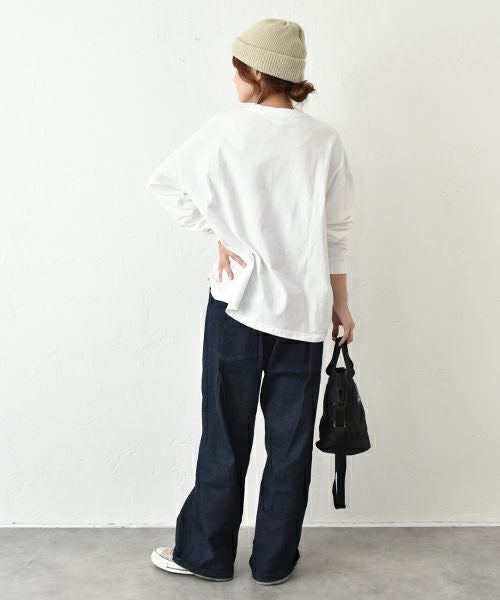 her.｜ロゴロンTee [[Wide Long Sleeve Tee/2025-2]][C]