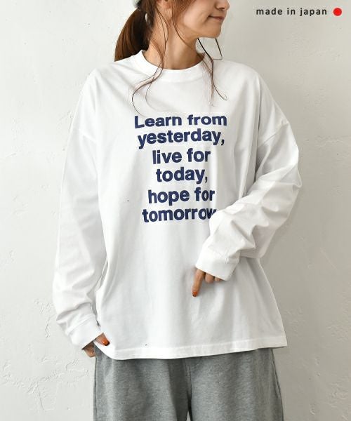 her.｜ロゴロンTee [[Wide Long Sleeve Tee/2025-2]][C] | ma28 ONLINE