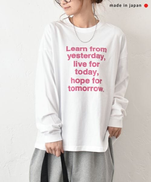 her.｜ロゴロンTee [[Wide Long Sleeve Tee/2025-2]][C]