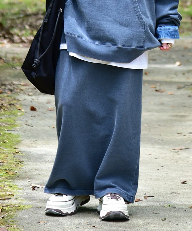 RNA｜ピグメント染めスウェットスカート [[G1093]][C]