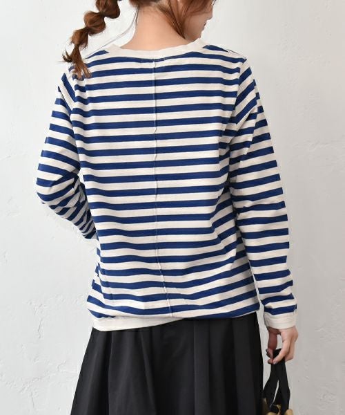 and quarter｜10分袖ボーダーカットソー [[MA-054]][C]