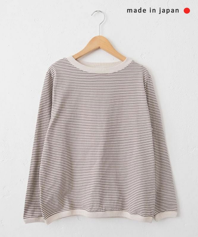 and quarter｜10分袖ボーダーカットソー [[MA-054]][C]