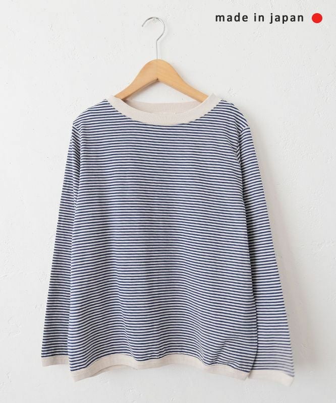 and quarter｜10分袖ボーダーカットソー [[MA-054]][C]