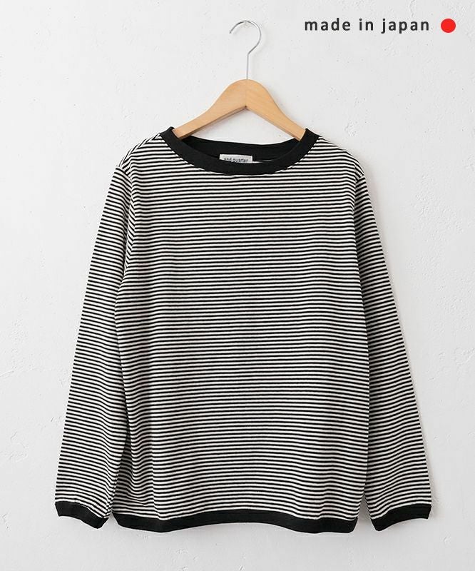 and quarter｜10分袖ボーダーカットソー [[MA-054]][C]