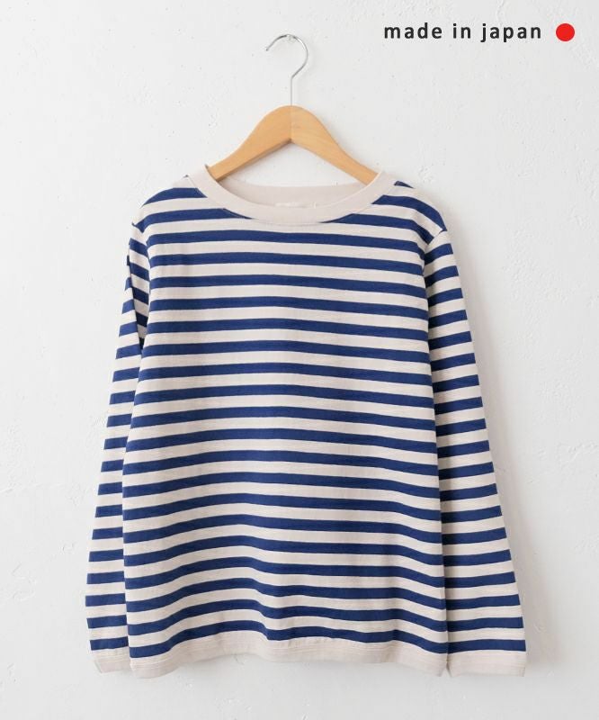 and quarter｜10分袖ボーダーカットソー [[MA-054]][C]