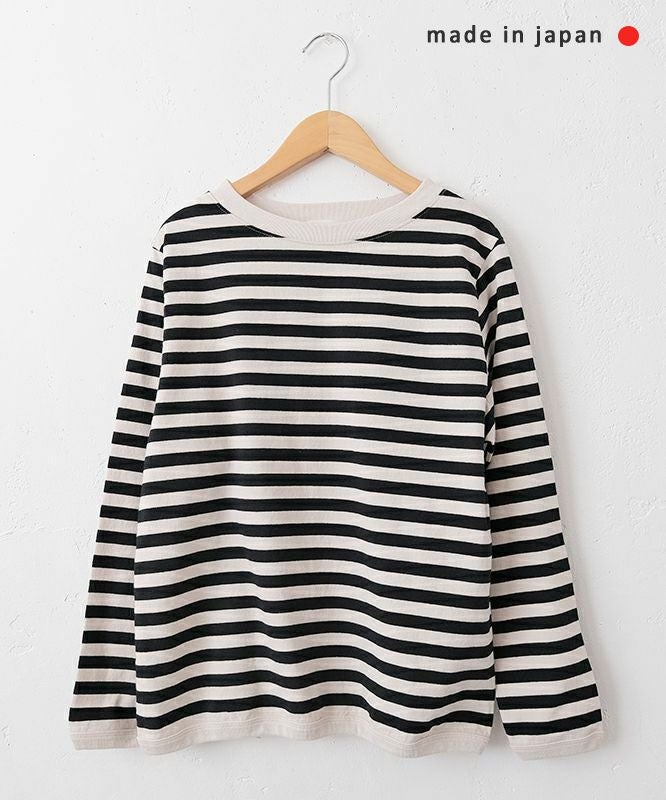 and quarter｜10分袖ボーダーカットソー [[MA-054]][C]