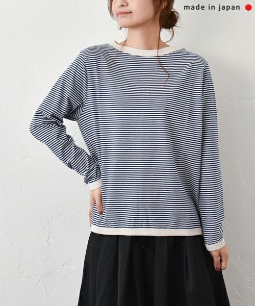 and quarter｜10分袖ボーダーカットソー [[MA-054]][C]