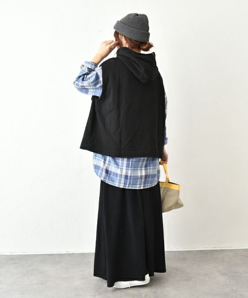 her.｜バンドカラーチェックシャツ [[CE3SH230802E]][C]