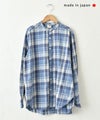  her.｜バンドカラーチェックシャツ [[CE3SH230802E]][C]
