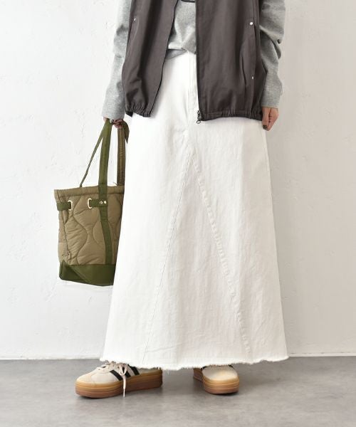 HUMS｜カットオフデニムスカート [[HUM-048]][C]